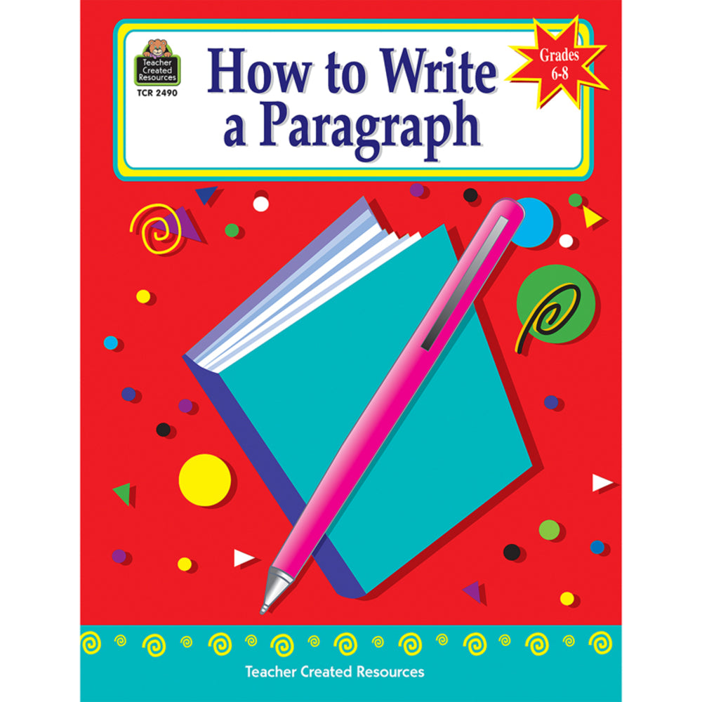 Teacher Created Resources TCR2490 Paragraph Activity Book Grade 6-8 Image 1