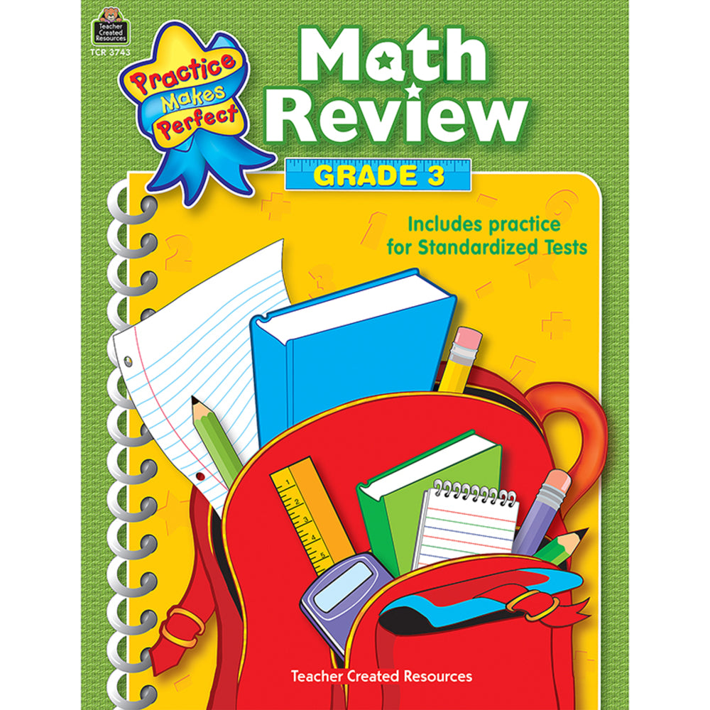 Teacher Created Resources TCR3743 Math Review Grade 3 - Reading Comprehension with Multiple Choice Questions Image 1