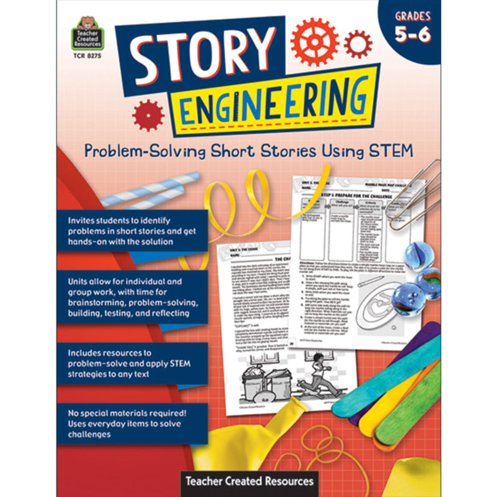 Teacher Created Resources TCR8275 Story Engineering: STEM Problem-Solving Short Image 1