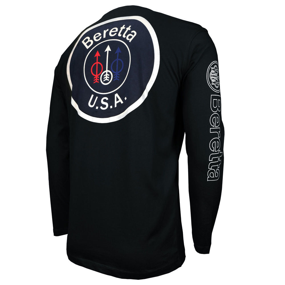 Beretta Ts561T14160999M Logo T-Shirt Long Sleeve Black M Image 1