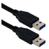 QVS CC2229C-03BK USB Cable 3.2 Gen 1 Type A Male to Male 0.9m Black Image 1
