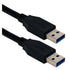 QVS CC2229C-06BK USB 3.0/3.1 Type A Male to 5Gbps Black Cable Image 1