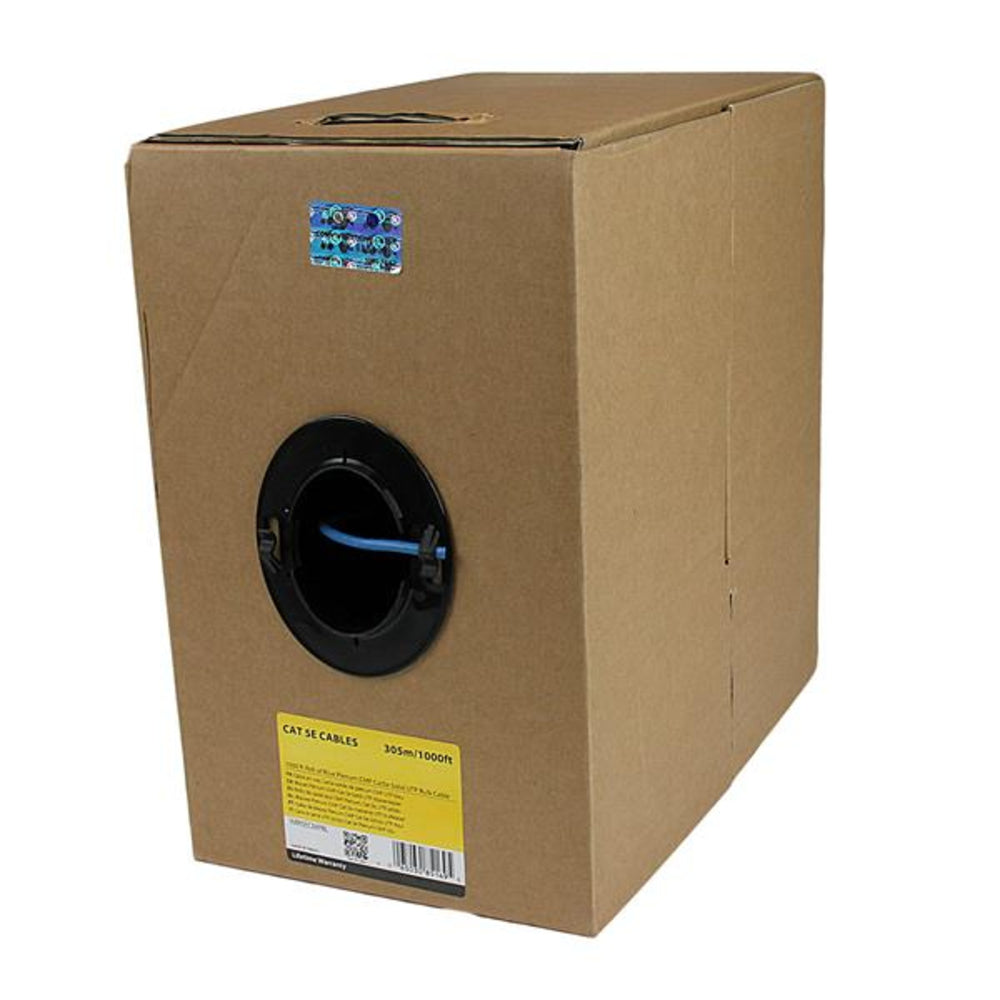 StarTech.com WIR5ECMPBL StarTech Cable 1000feet Roll of Blue Plenum CMP Cat5e Image 1