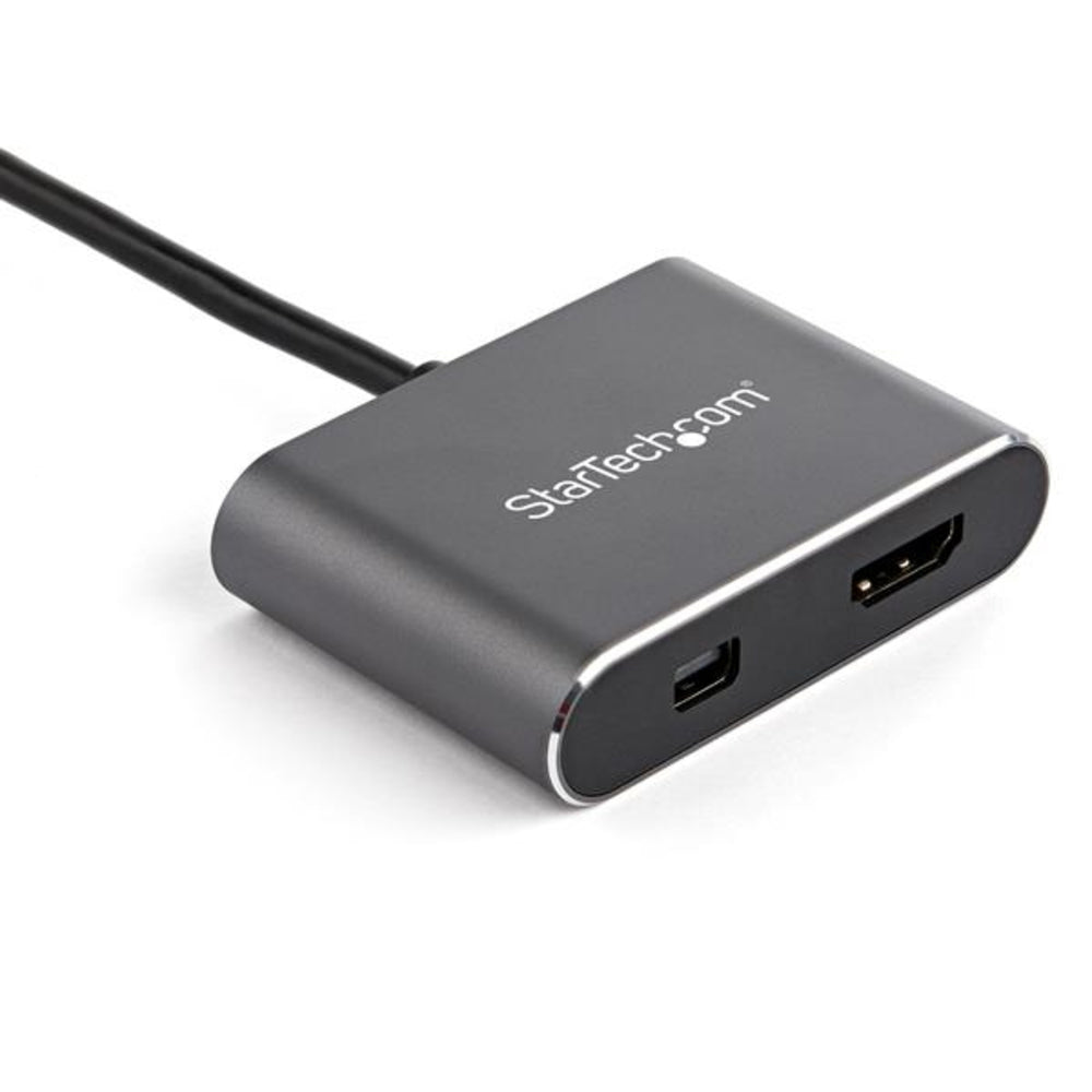 Startech.Com Cdp2Hdmdp Usb C Multiport Video Adapter Hdmi Or Mini Dp Hdr 4K 60