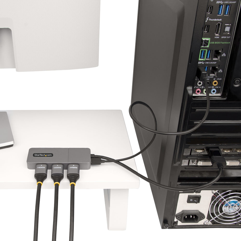 STARTECH.COM MST14DP123HD 3-Port Mst Hub Displayport To 3X Hdmi Triple 4K 60Hz