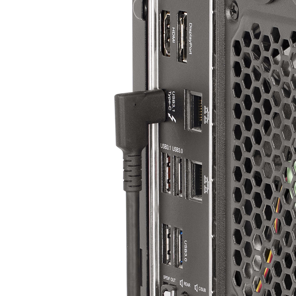 Startech.com RUSB31CC50CMBR Rugged USB-C Cable USB C to 90 Degrees