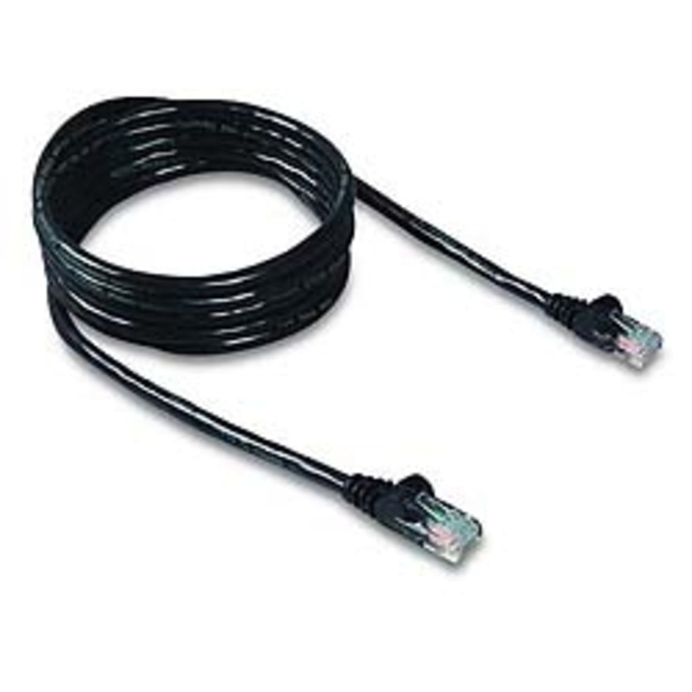 Belkin A3l980-01-blk-s 1ft Cat6 Ethernet Patch Cable Snagless RJ45 M/M Black Image 1