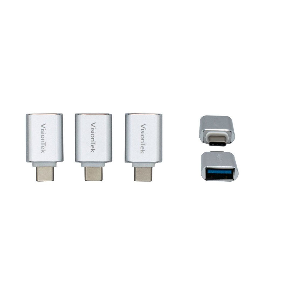 Visiontek 901224 USB C to A Adapter 3 Pack M/F Image 1