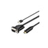 4Xem 4XHDMIVGA6FTU VGA to HDMI Adapter Cable Converter with USB Audio Power Image 1