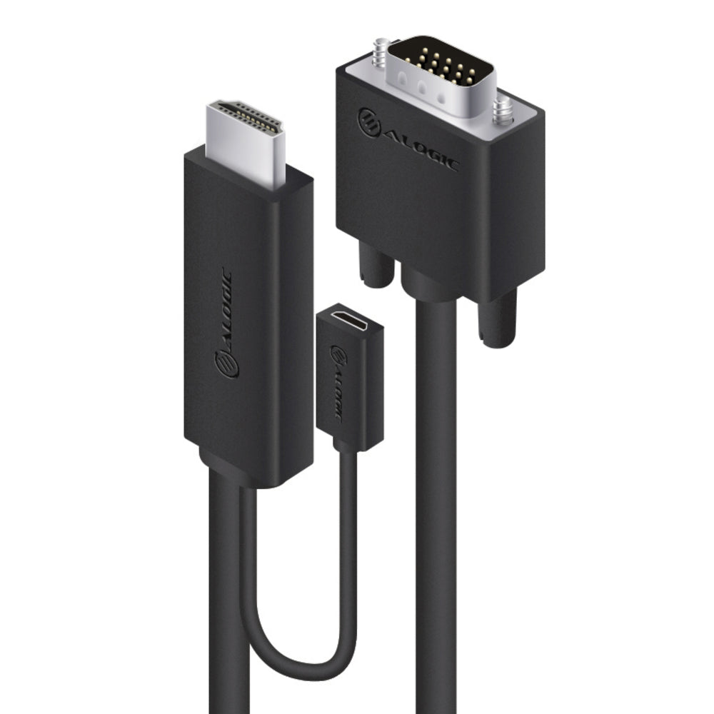Alogic HDVG-MM-02 HDMI to VGA Cable USB Power Adapter Image 1