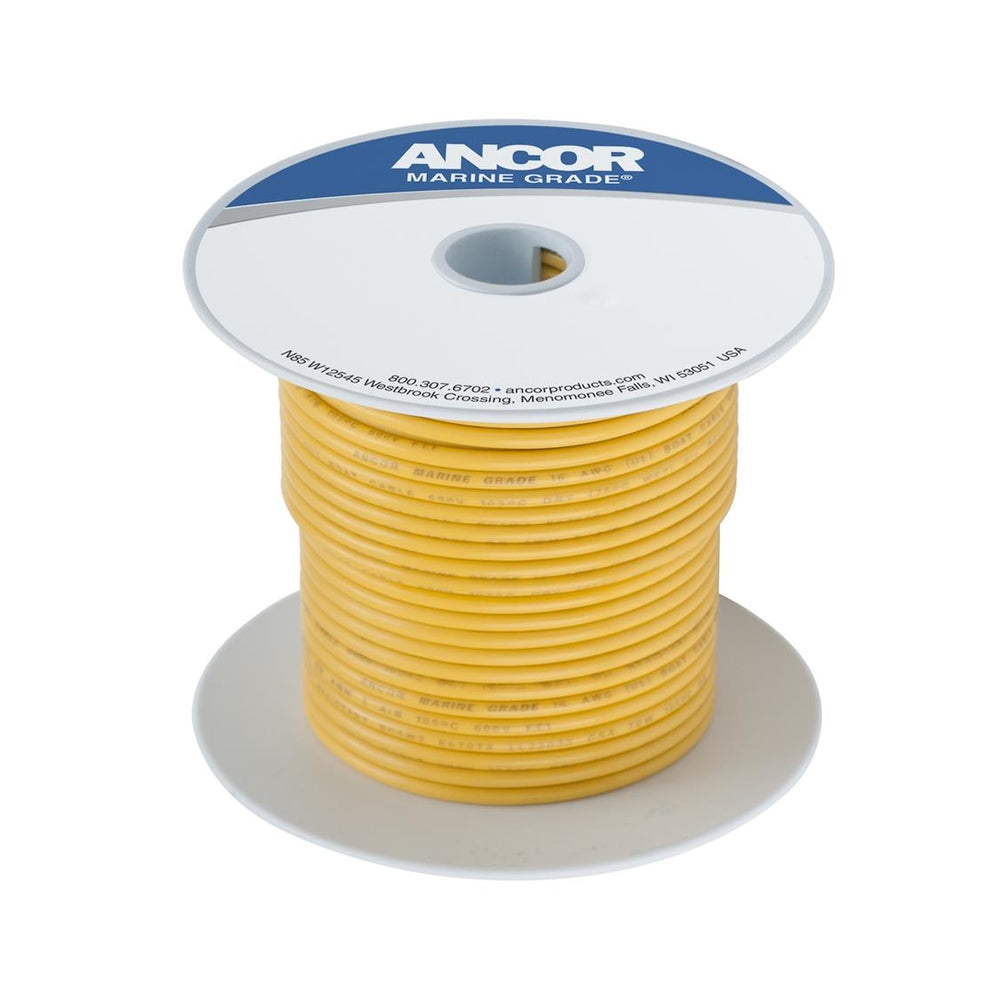 ANCOR 105010 Wire 100' 14 Yellow Tinned Copper Image 1