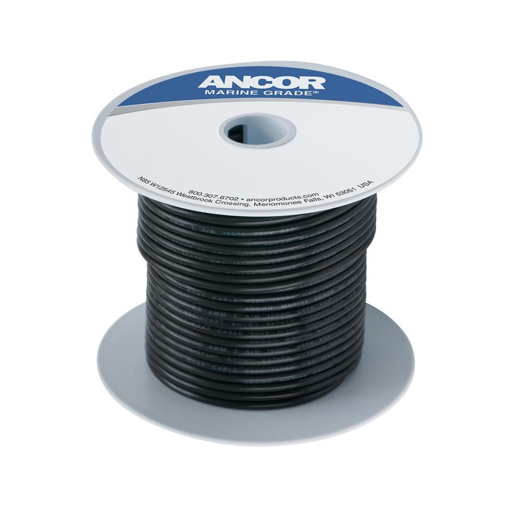 Ancor 112010 Wire 100' 6 Tinned Copper Black Image 1