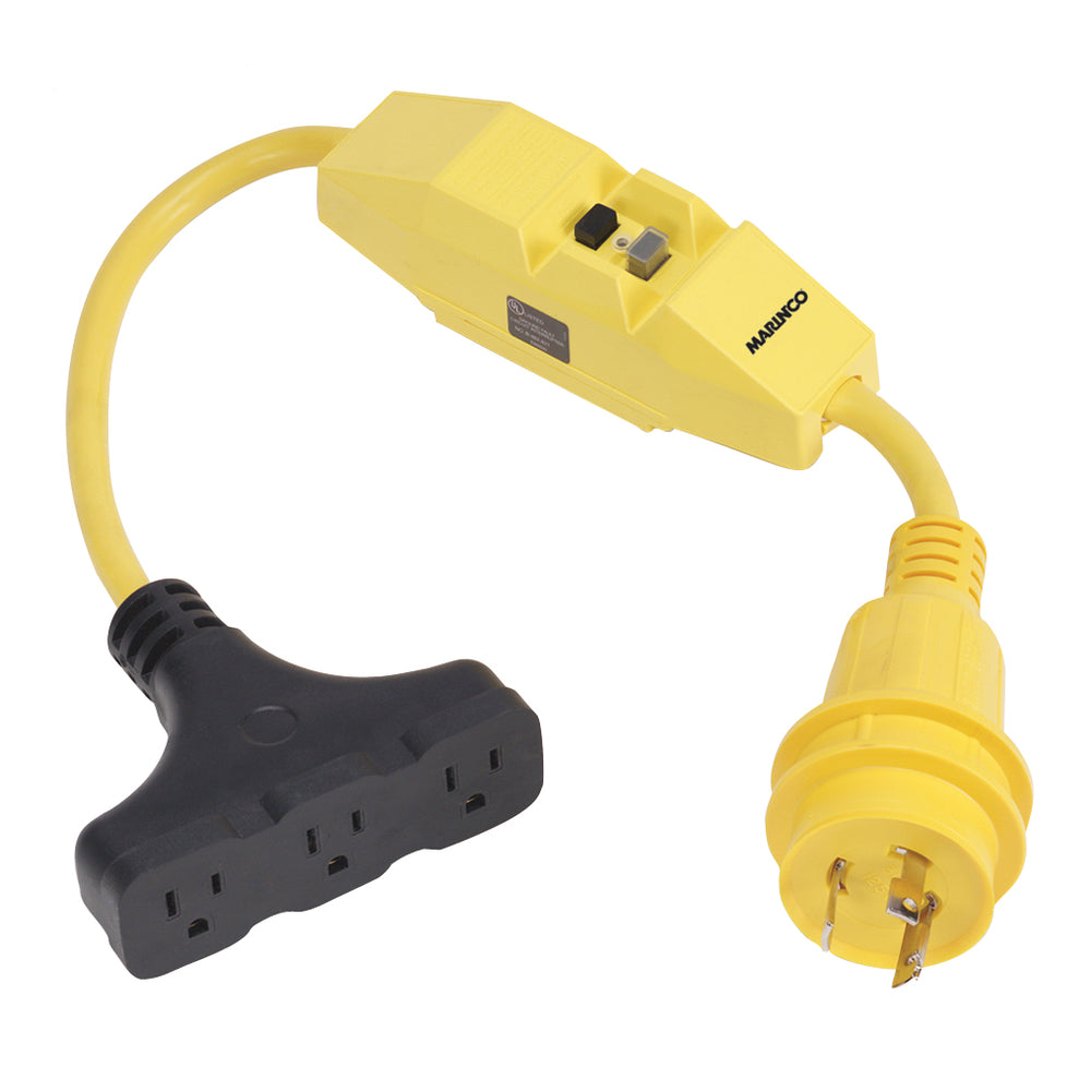Marinco 199128 Dockside 30A To 15A Adapter Gfci Image 1