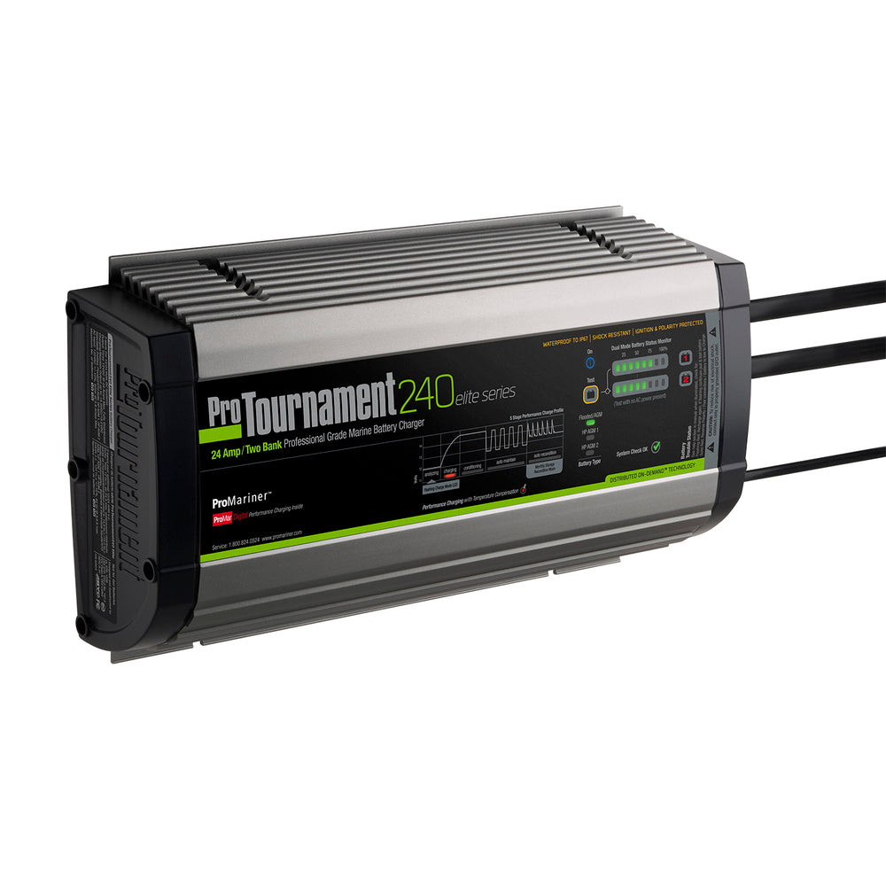Promariner 52024 Protournament 240 24 Amp Battery Charger 12/24V 2 Bank 120V Image 1