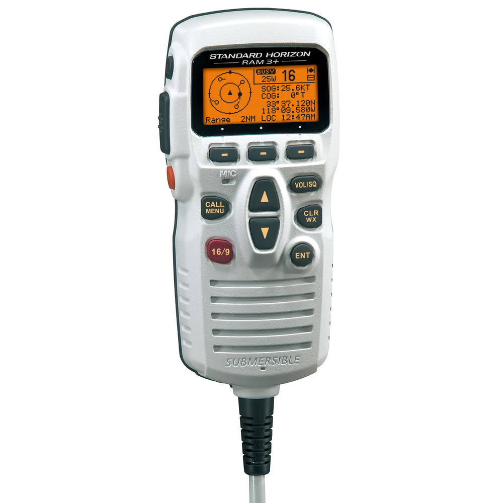Standard Horizon Cmp31W Ram3+ Remote Station Microphone White Image 1
