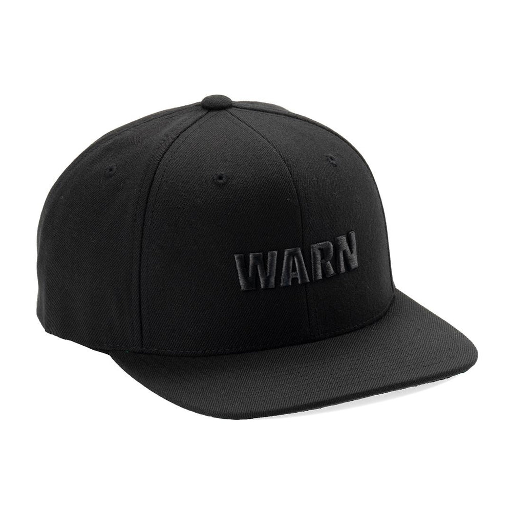 Warn Ind. 40822 Snapback Hat - Black Cotton Acrylic Blend Image 1