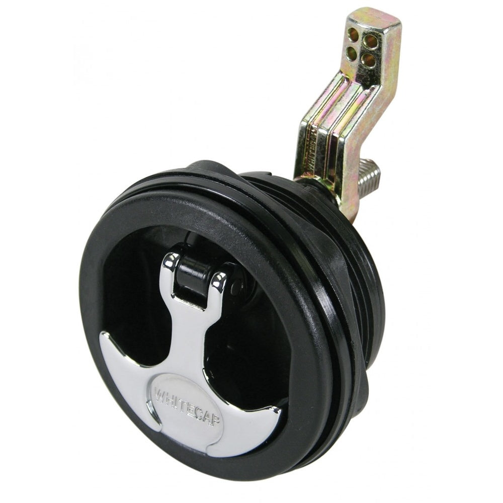 Whitecap S-226Bc T-Handle Latch Chrome Plated Zamac/Black Nylon Locking Image 1