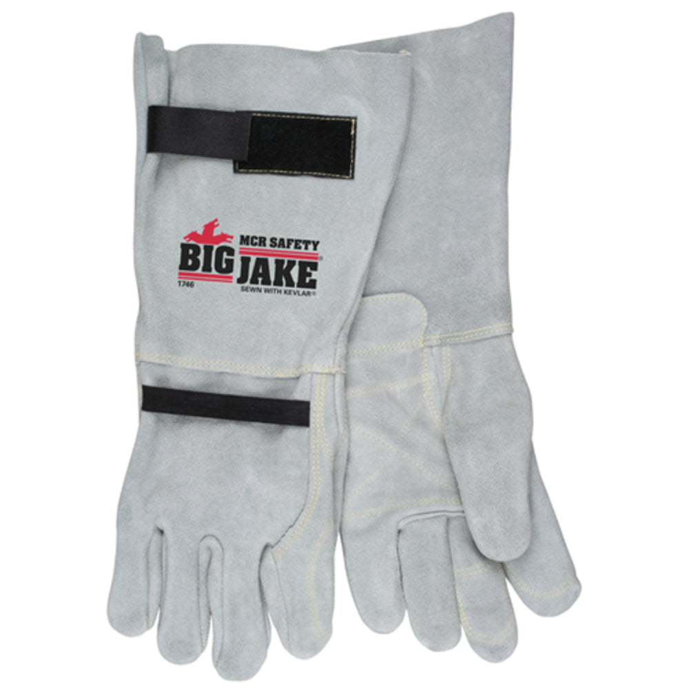 MCR Safety 1746XL Gloves Heavy Duty Leather Double Palm Image 1