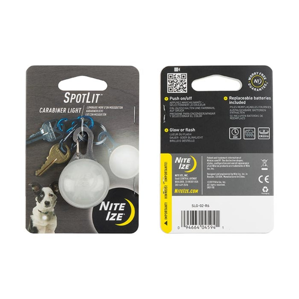 Nite-Ize SLG-02-R6 Carabiner Light with LED SpotLit Image 1