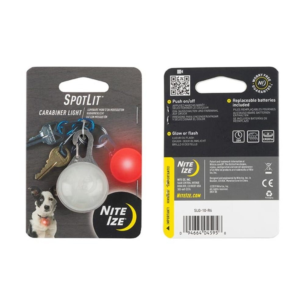 Nite-Ize SLG-10-R6 Carabiner Light with LED SpotLit Image 1