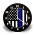 American Flag Clock TBL-AM-CLOCK Thin Blue Line Image 1