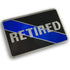 Thin Blue Line EMBLEM-RETIRED Retired Vehicle Emblem Image 1