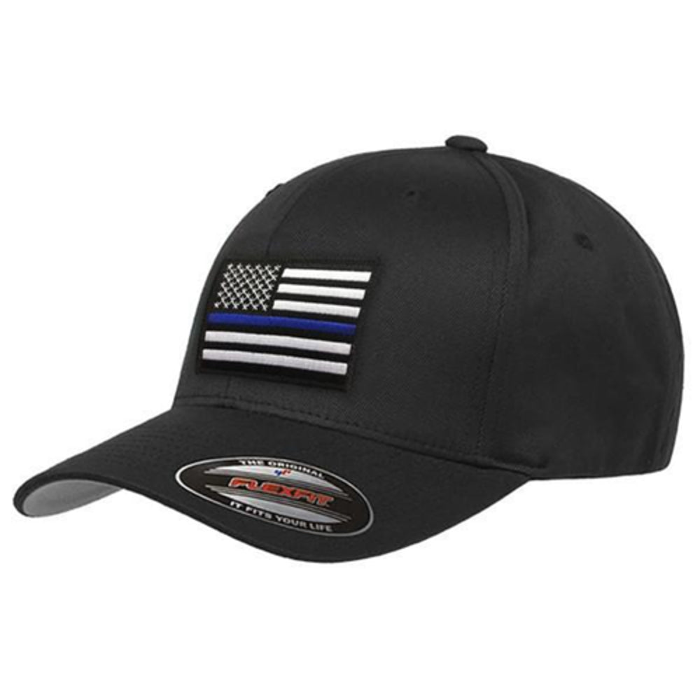 Thin Blue Line FLEXFIT-TBL-BLACK-XL Flexfit Hat Image 1