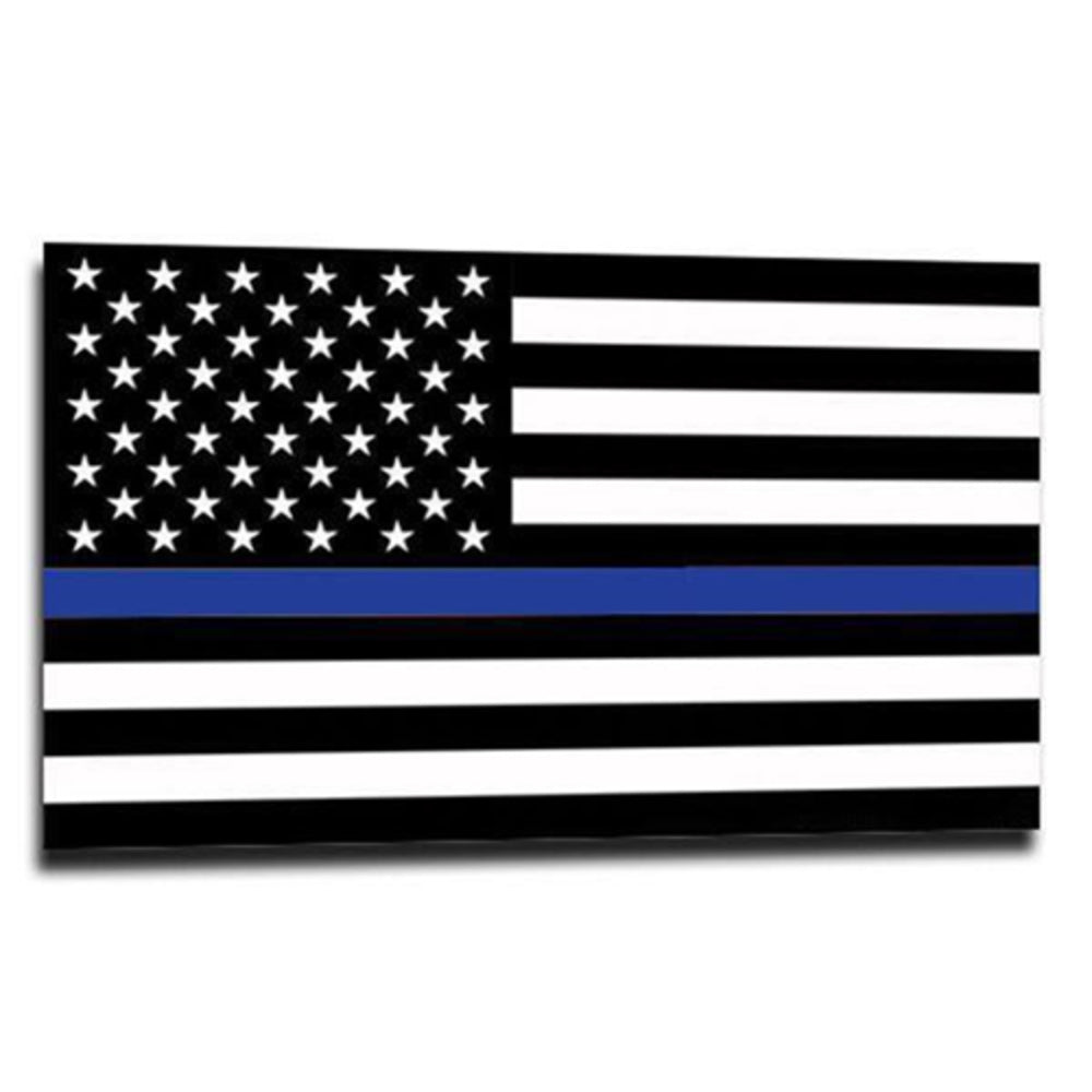 Thin Blue Line TBL-S-AMERICAN-2545 American Flag Sticker 2.5 X 4.5 Inches Image 1