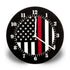 TRL-AM-CLOCK Thin Blue Line American Clock - Red Image 1