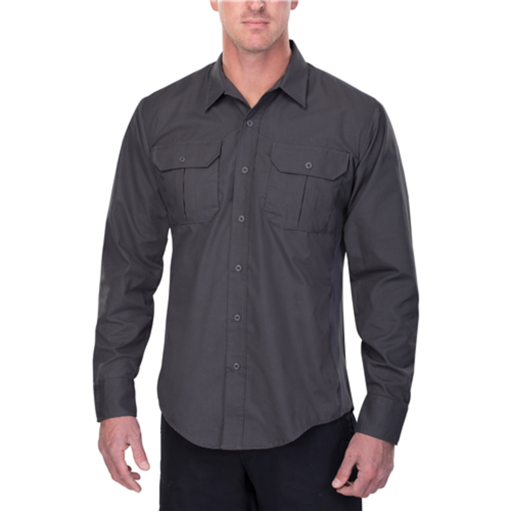 Vertx VTX8120SMGSMALLREG Phantom LT Long Sleeve Shirt - Smoke Grey, Regular Length, Small Size Image 1