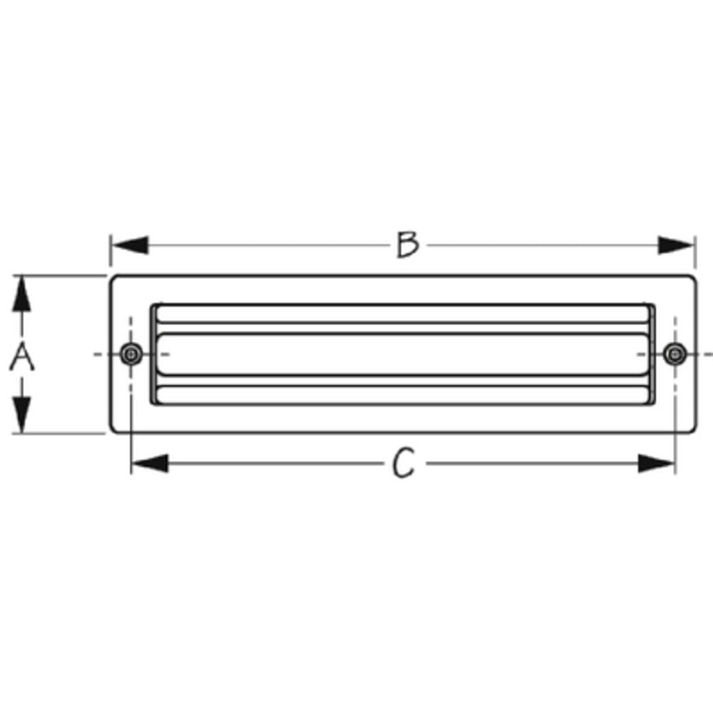 Sea-Dog 328013-1 Stainless Steel Deck Step 3-1/4" X 8-3/8""