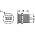 Sea-Dog 421610-1 Round Oled Temperature Meter Fahrenheit 6' Lead