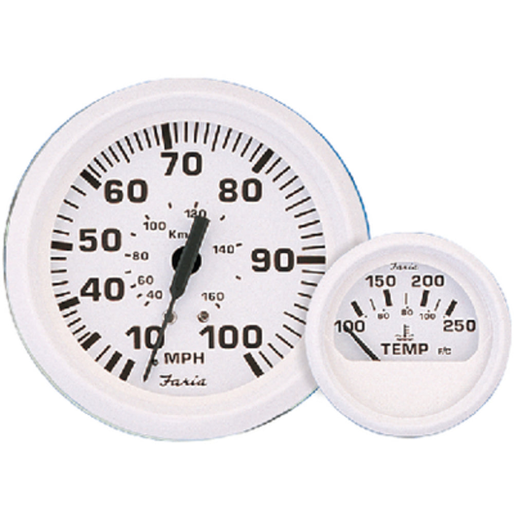 Faria Beede Instruments 13120 Dress White 2" Voltmeter 10-16 Vdc Image 1