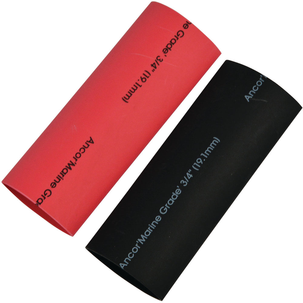 Ancor 305124 Adhesive Lined Heat Shrink Tubing Alt 1/2" X 12" 5-Pack Black Image 1