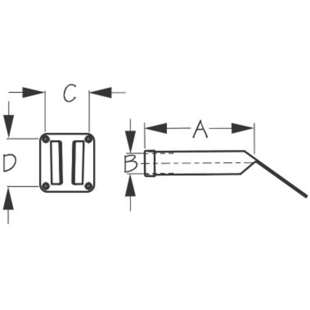 Sea-Dog 325190-1 Stainless Steel Side Mount Removable Rod Holder
