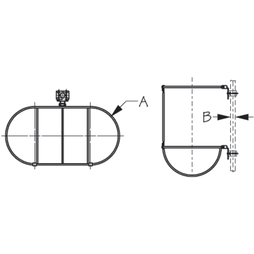RAIL MOUNT DUAL FENDER HOLDER (SEA-DOG LINE)