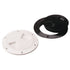 Sea-Dog 336160-1 Smooth Quarter Turn Deck Plate White 6"" Image 1