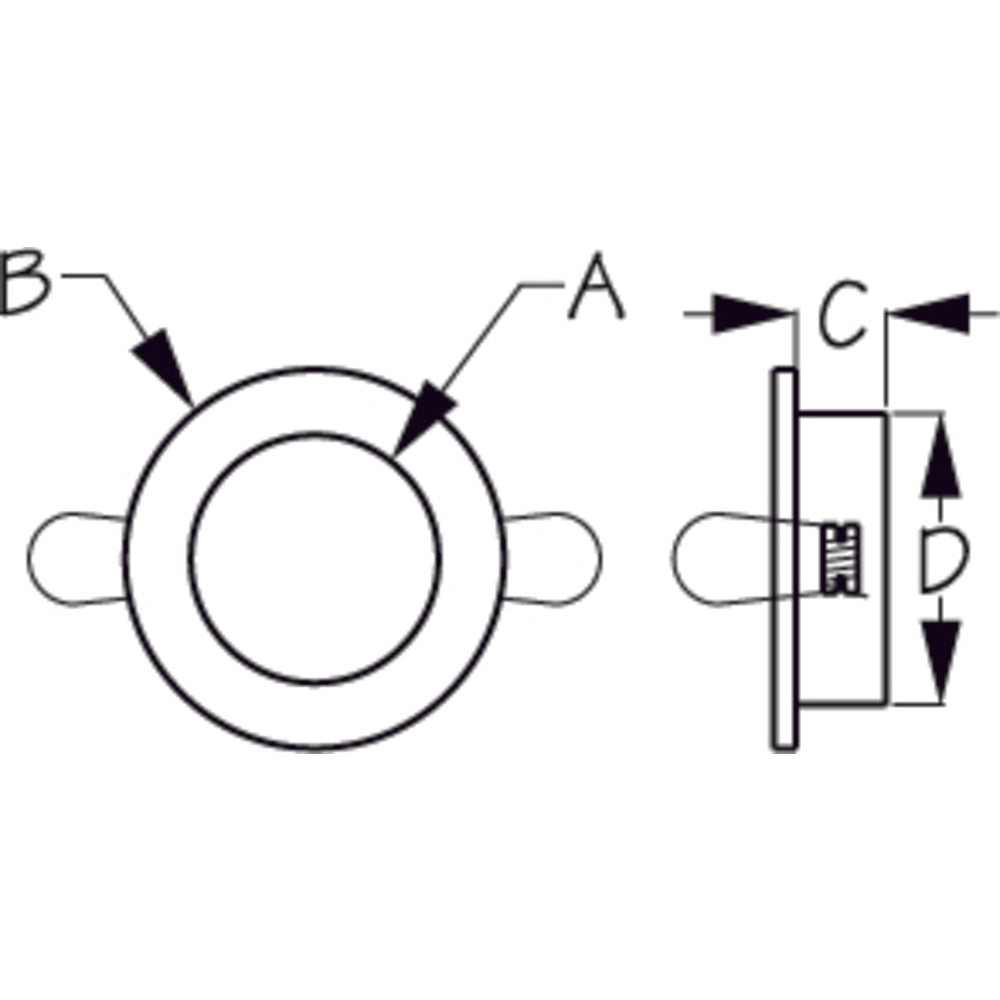 Sea-Dog 404230-3 Led Overhead Light Brushed Finish 60 Lumens Clear Lens Stamped