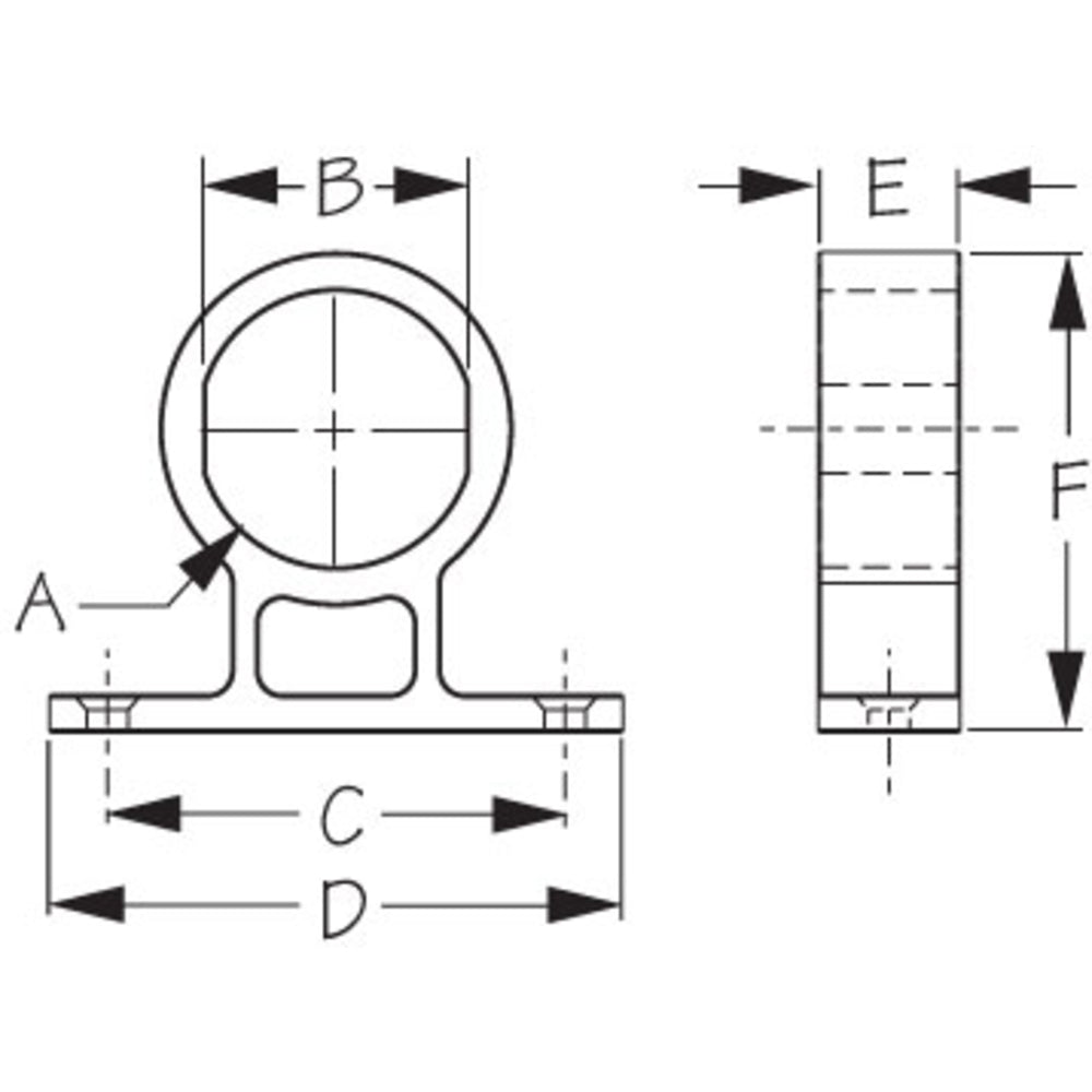 Sea-Dog 426105-1 Round Power Socket/Gauge Mounting Bracket Image 1
