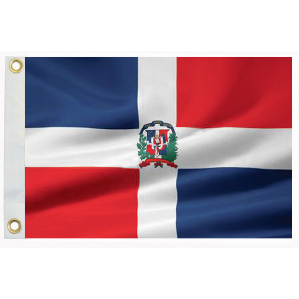 Taylor Made 93070 Dominican Republic Flag 12" X 18" Nylon Image 1