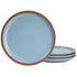 Gibson Elite 135289.04 Dumont 4 Piece Terracotta Dinner Plate Set - Light Blue Image 1