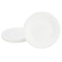 Gibson 142395.01 Opal Glass Dessert Plate Set - 6 Piece 7 Inch Ultra White Shadow Image 1