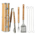 Gibson Home 143831.08 BBQ Pro 8 Piece Stainless Steel Tool Set Carry Box Image 1