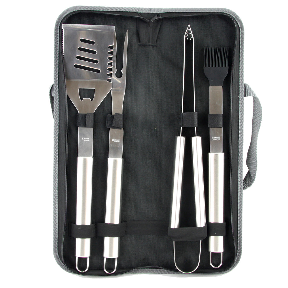Gibson 92160.05 BBQ Tool Set with Canvas Bag Image 1