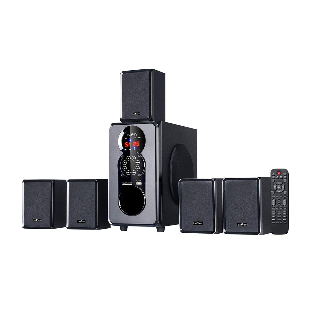 Befree Sound Bfs-455-Rb 5.1 Channel Surround Bluetooth Speaker System In Black Image 1