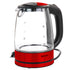 Better Chef IM-173R 1.7L Glass Electric Kettle - Red LED Base Image 1