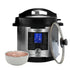 MegaChef MCPR-6100 6 Quart Stainless Steel Electric Digital Pressure Cooker Lid Image 1