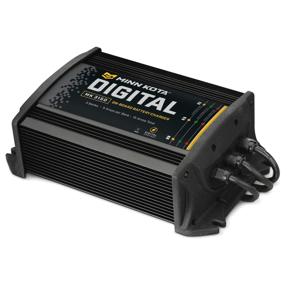 Minn Kota 1823155 Mk-315D Digital Linear Charger 3 Bank 5 Amp
