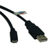Tripp-Lite U050-003 USB 2.0 A to Micro-USB B Cable Image 1