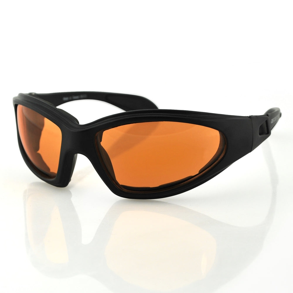 Bobster Gxr001A Gxr Sunglass Black Frame Anti-Fog Amber Lens Image 1